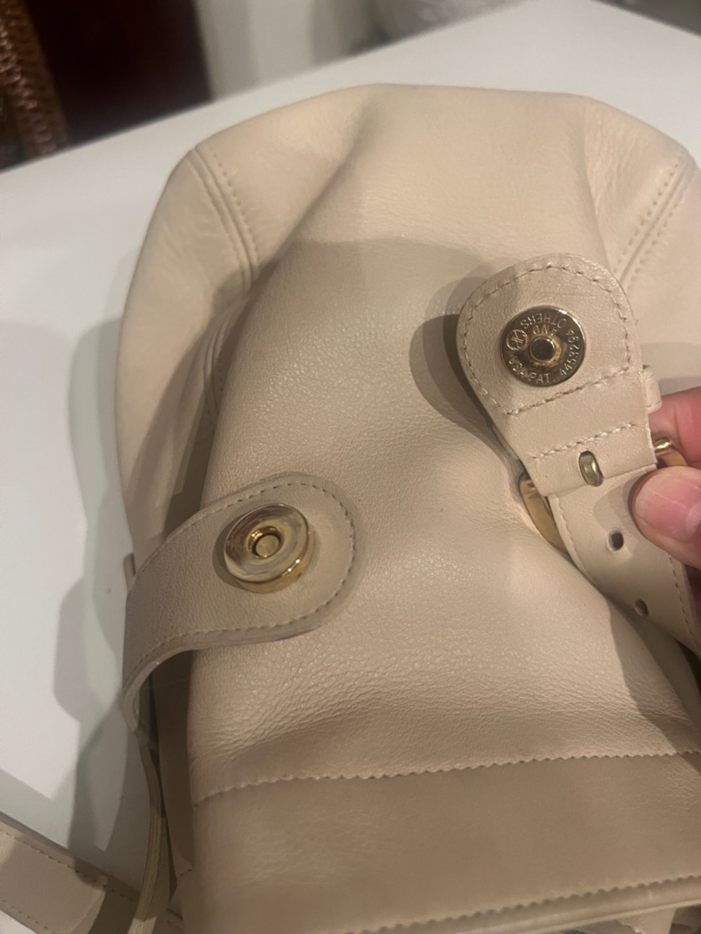 Vintage Coach 4156 Ivory Soho Bucket Bag Leather Crossbody Shoulder Handbag 7x9 - Picture 5 of 8